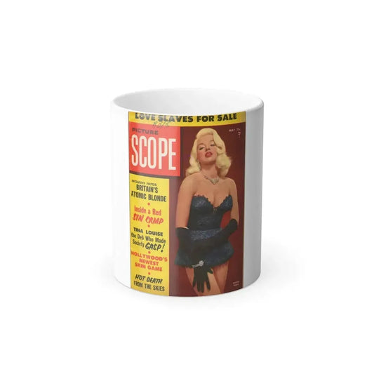 Diana Dors #90 - Mag. Cover (Vintage Female Icon) Color Changing Mug 11oz 11oz - Go Mug Yourself