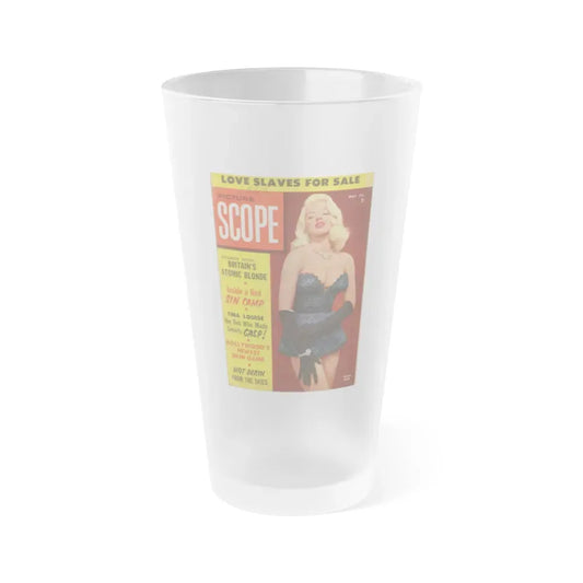 Diana Dors #90 - Mag. Cover (Vintage Female Icon) Frosted Pint Glass 16oz 16oz Frosted - Go Mug Yourself