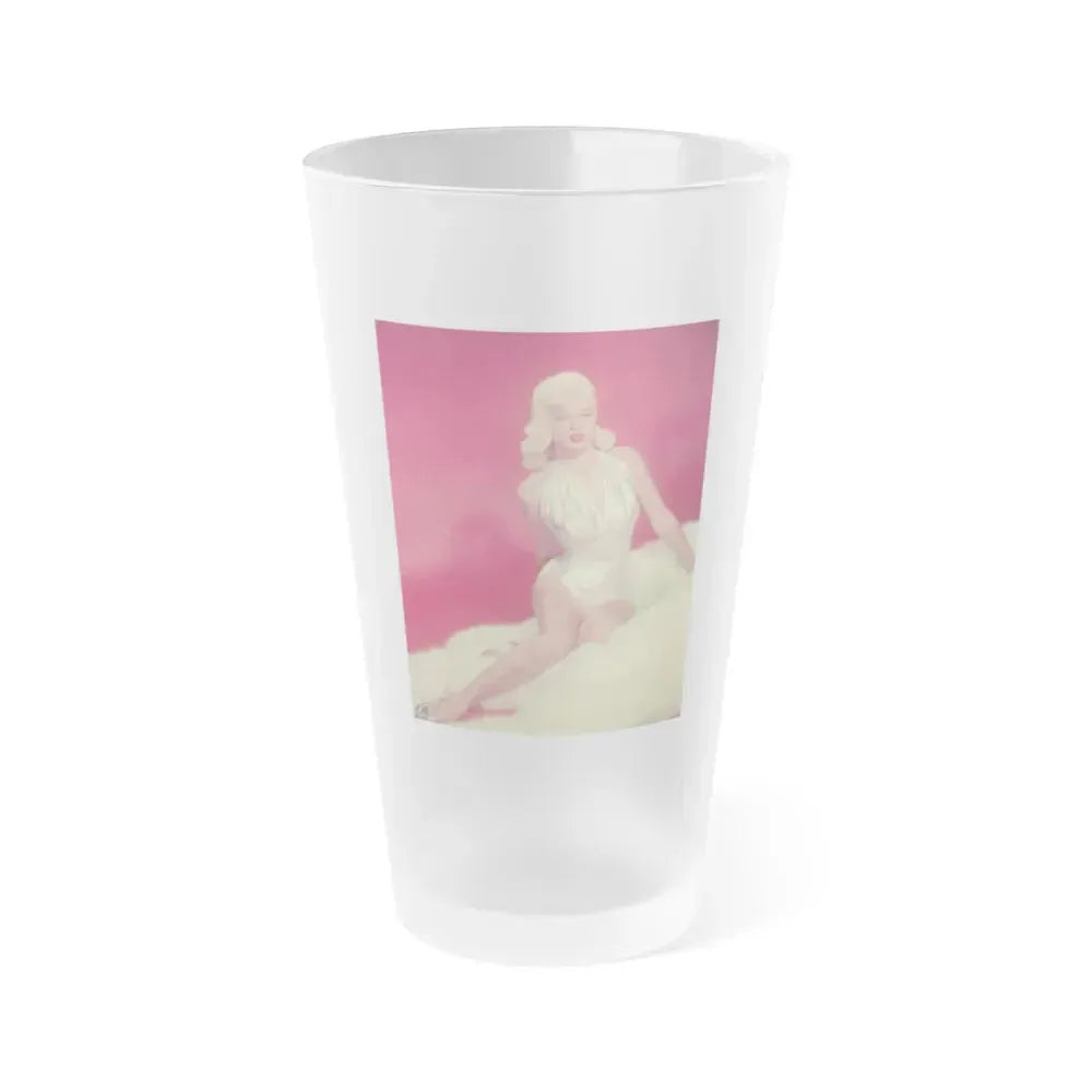 Diana Dors #95 1 (Vintage Female Icon) Frosted Pint Glass 16oz 16oz Frosted - Go Mug Yourself