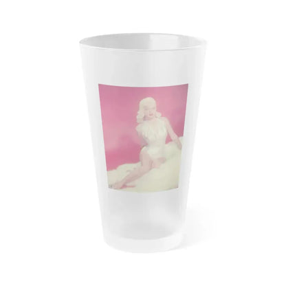 Diana Dors #95 1 (Vintage Female Icon) Frosted Pint Glass 16oz 16oz Frosted - Go Mug Yourself