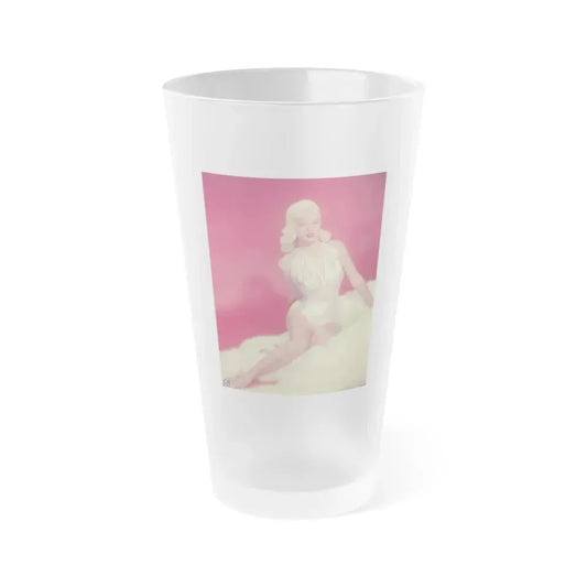 Diana Dors #95 1 (Vintage Female Icon) Frosted Pint Glass 16oz 16oz Frosted - Go Mug Yourself