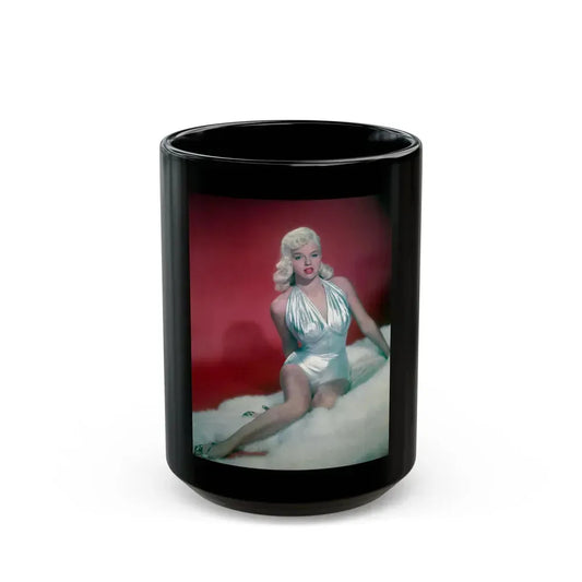 Diana Dors #95 (Vintage Female Icon) Black Coffee Mug 15oz - Go Mug Yourself