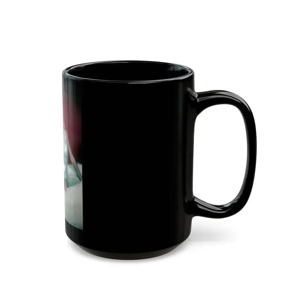 Diana Dors #95 (Vintage Female Icon) Black Coffee Mug - Go Mug Yourself