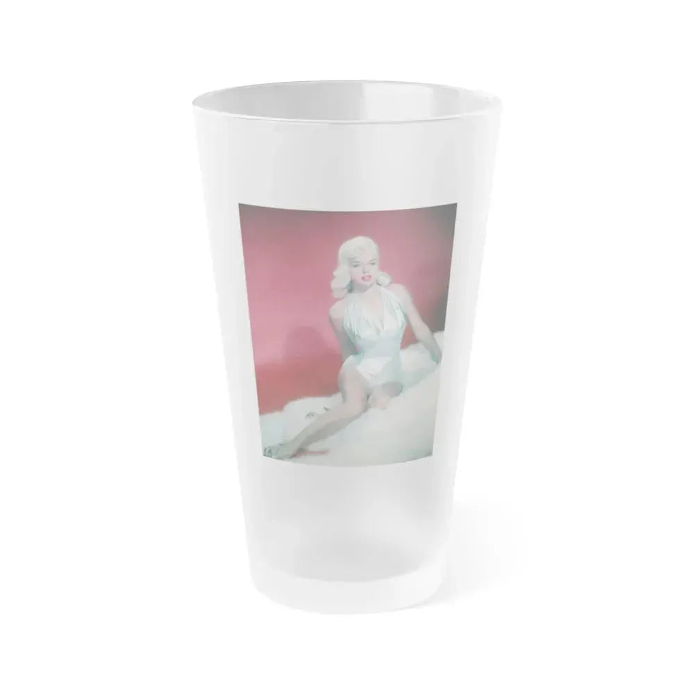 Diana Dors #95 (Vintage Female Icon) Frosted Pint Glass 16oz 16oz Frosted - Go Mug Yourself