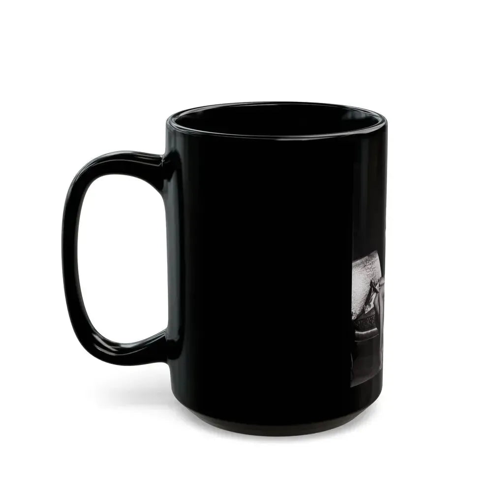 Diana Dors #99 (Vintage Female Icon) Black Coffee Mug - Go Mug Yourself