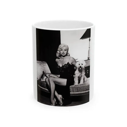 Diana Dors #99 (Vintage Female Icon) White Coffee Mug 11oz - Go Mug Yourself