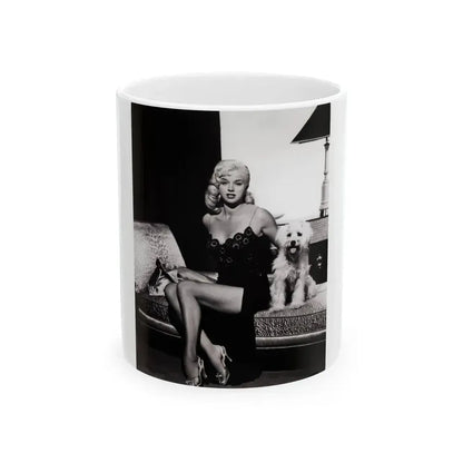 Diana Dors #99 (Vintage Female Icon) White Coffee Mug 11oz - Go Mug Yourself