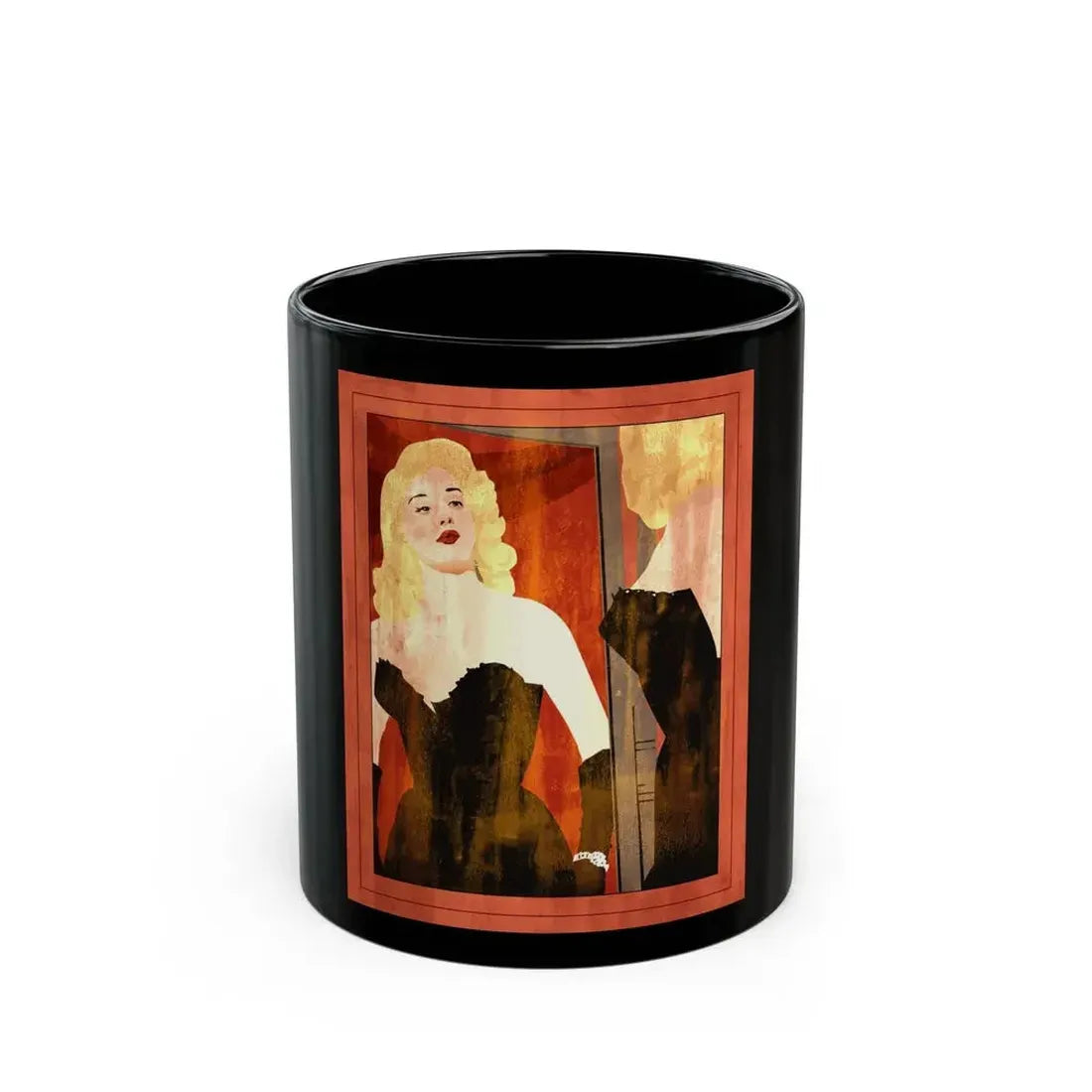 Diana Dors in Hell - Black Coffee Mug 11oz - Go Mug Yourself