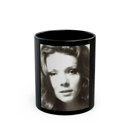 Diana Rigg #04 (Vintage Female Icon) Black Coffee Mug 11oz - Go Mug Yourself