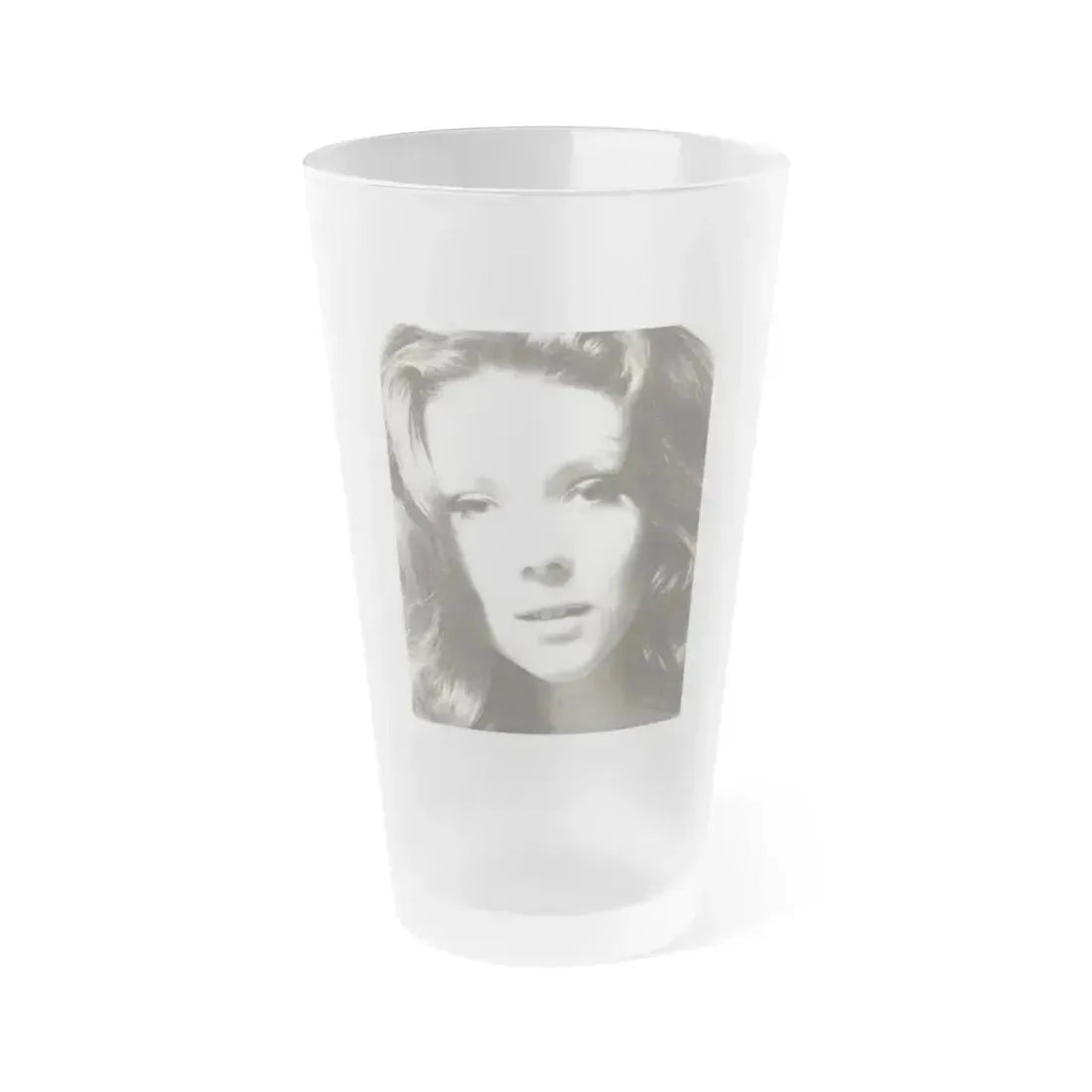Diana Rigg #04 (Vintage Female Icon) Frosted Pint Glass 16oz 16oz Frosted - Go Mug Yourself