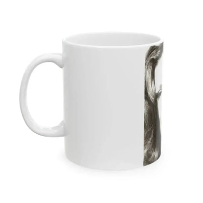 Diana Rigg #04 (Vintage Female Icon) White Coffee Mug - Go Mug Yourself