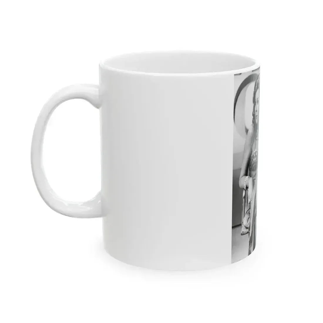 Diana Rigg #05 (Vintage Female Icon) White Coffee Mug - Go Mug Yourself