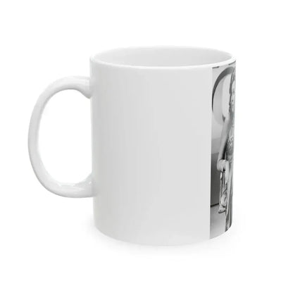 Diana Rigg #05 (Vintage Female Icon) White Coffee Mug - Go Mug Yourself