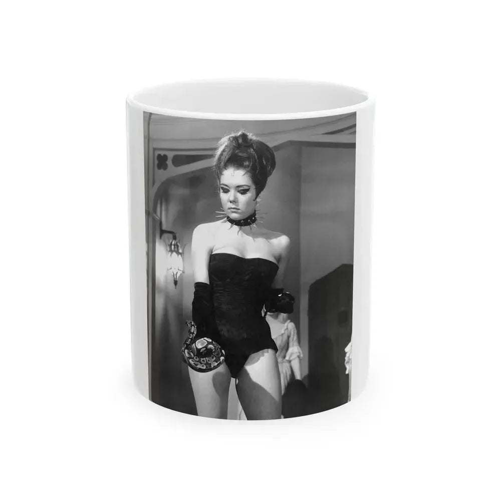 Diana Rigg #08 (Vintage Female Icon) White Coffee Mug 11oz - Go Mug Yourself