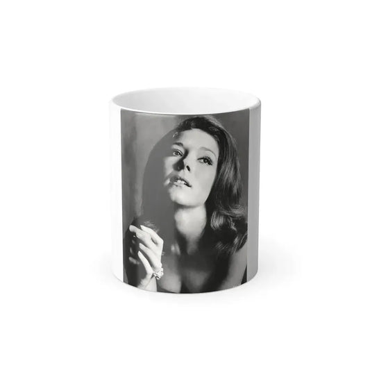 Diana Rigg #15 (Vintage Female Icon) Color Changing Coffee Mug 11oz - Go Mug Yourself