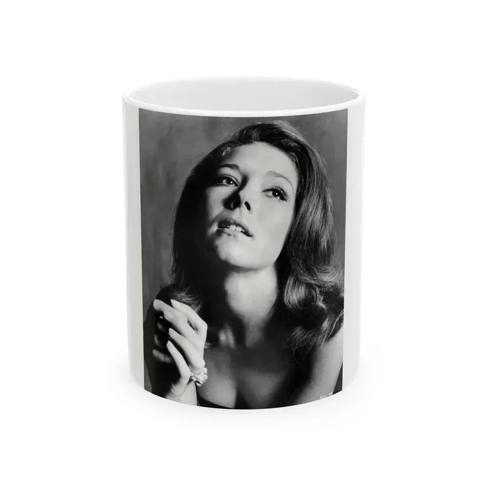 Diana Rigg #15 (Vintage Female Icon) White Coffee Mug 11oz - Go Mug Yourself