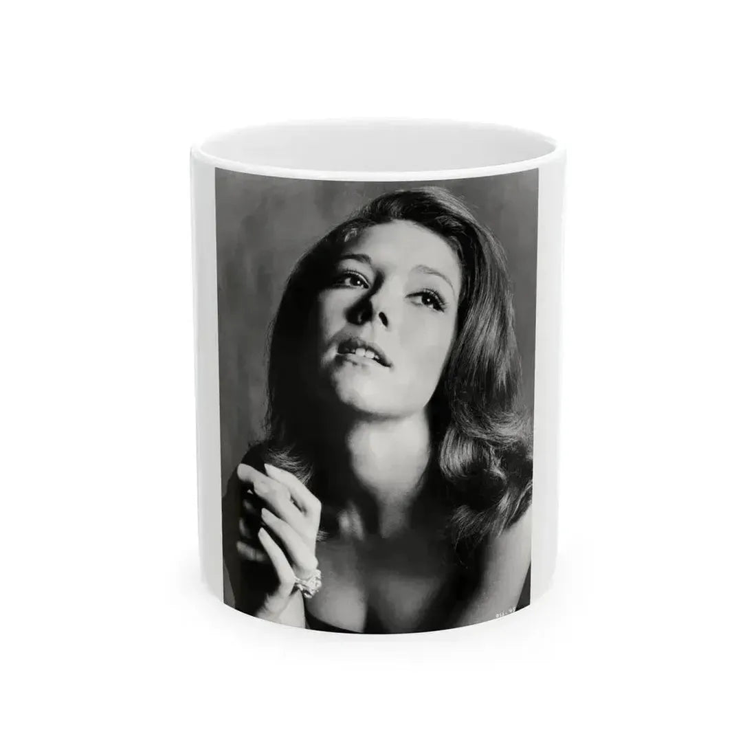 Diana Rigg #15 (Vintage Female Icon) White Coffee Mug 11oz - Go Mug Yourself