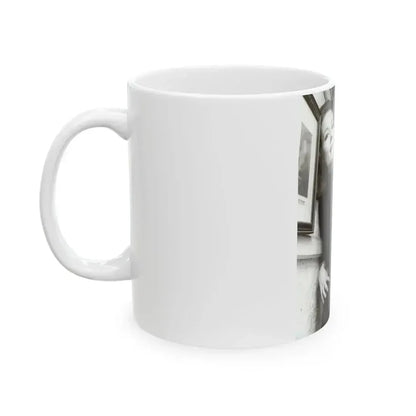 Diana Rigg #25 (Vintage Female Icon) White Coffee Mug - Go Mug Yourself