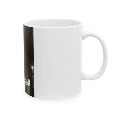 Diana Rigg #25 (Vintage Female Icon) White Coffee Mug - Go Mug Yourself