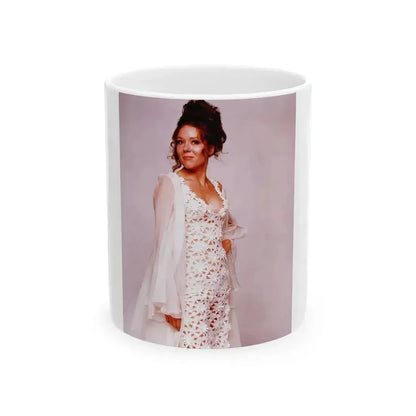 Diana Rigg #31 (Vintage Female Icon) White Coffee Mug 11oz - Go Mug Yourself