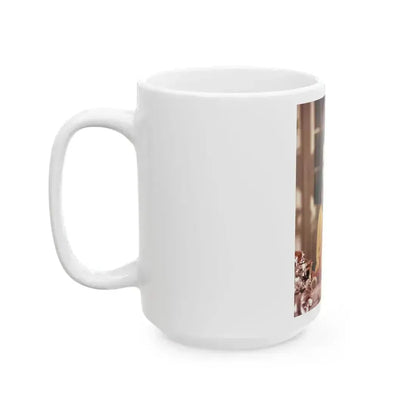 Diana Rigg #35 (Vintage Female Icon) White Coffee Mug - Go Mug Yourself