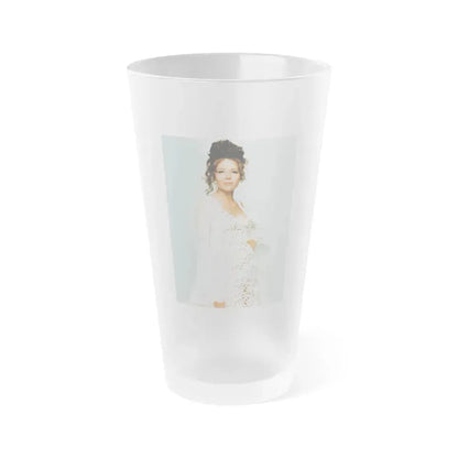Diana Rigg #38 (Vintage Female Icon) Frosted Pint Glass 16oz 16oz Frosted - Go Mug Yourself