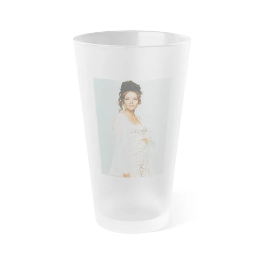 Diana Rigg #38 (Vintage Female Icon) Frosted Pint Glass 16oz-16oz-Frosted-Go Mug Yourself