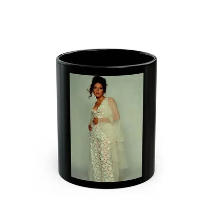 Diana Rigg #39 (Vintage Female Icon) Black Coffee Mug 11oz - Go Mug Yourself