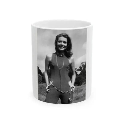 Diana Rigg #41 (Vintage Female Icon) White Coffee Mug 11oz - Go Mug Yourself