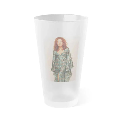 Diana Rigg #48 (Vintage Female Icon) Frosted Pint Glass 16oz 16oz Frosted - Go Mug Yourself