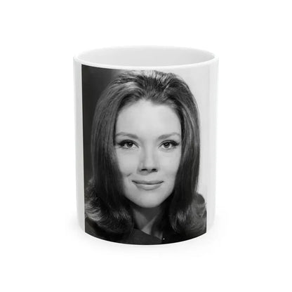 Diana Rigg #51 (Vintage Female Icon) White Coffee Mug 11oz - Go Mug Yourself