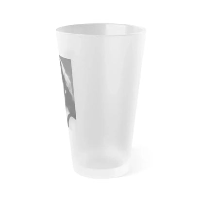 Diana Rigg #52 (Vintage Female Icon) Frosted Pint Glass 16oz - Go Mug Yourself