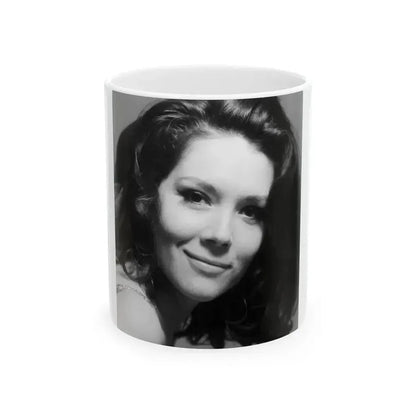 Diana Rigg #53 (Vintage Female Icon) White Coffee Mug 11oz - Go Mug Yourself
