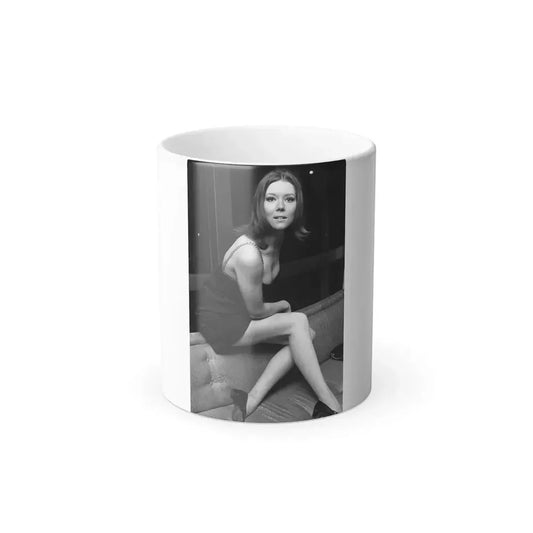 Diana Rigg #55 (Vintage Female Icon) Color Changing Coffee Mug 11oz - Go Mug Yourself