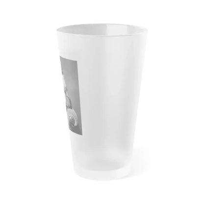 Diana Rigg #56 (Vintage Female Icon) Frosted Pint Glass 16oz - Go Mug Yourself