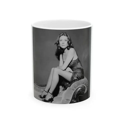 Diana Rigg #56 (Vintage Female Icon) White Coffee Mug 11oz - Go Mug Yourself