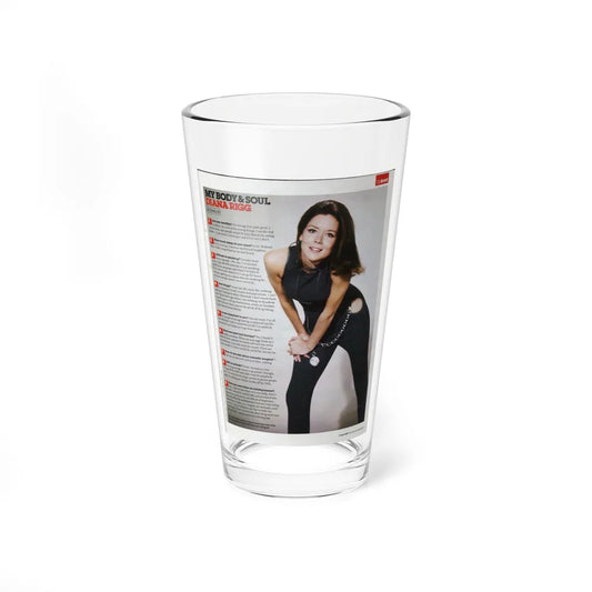 Diana Rigg #57 (Vintage Female Icon) Pint Glass 16oz-16oz-Go Mug Yourself