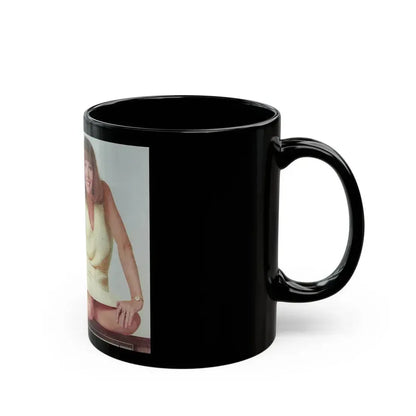 Diana Rigg #58 (Vintage Female Icon) Black Coffee Mug - Go Mug Yourself