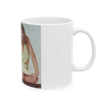 Diana Rigg #58 (Vintage Female Icon) White Coffee Mug - Go Mug Yourself