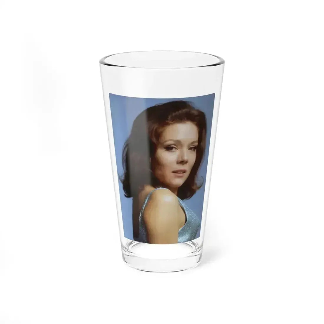 Diana Rigg #64 (Vintage Female Icon) Pint Glass 16oz 16oz - Go Mug Yourself