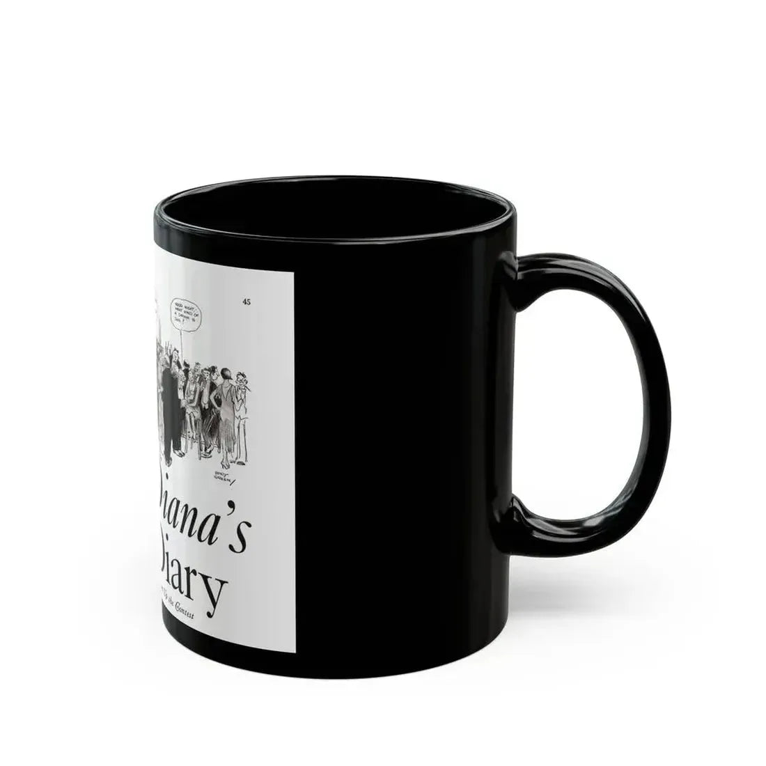 Diana's Diary, Liberty magazine, July 9, 1932 - Black Coffee Mug - Go Mug Yourself