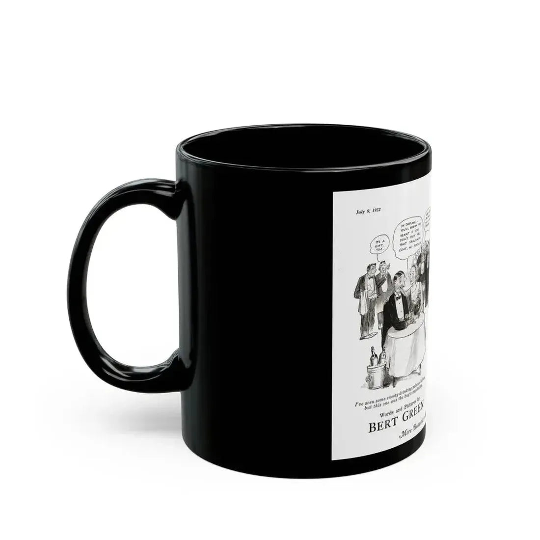 Diana's Diary, Liberty magazine, July 9, 1932 - Black Coffee Mug - Go Mug Yourself