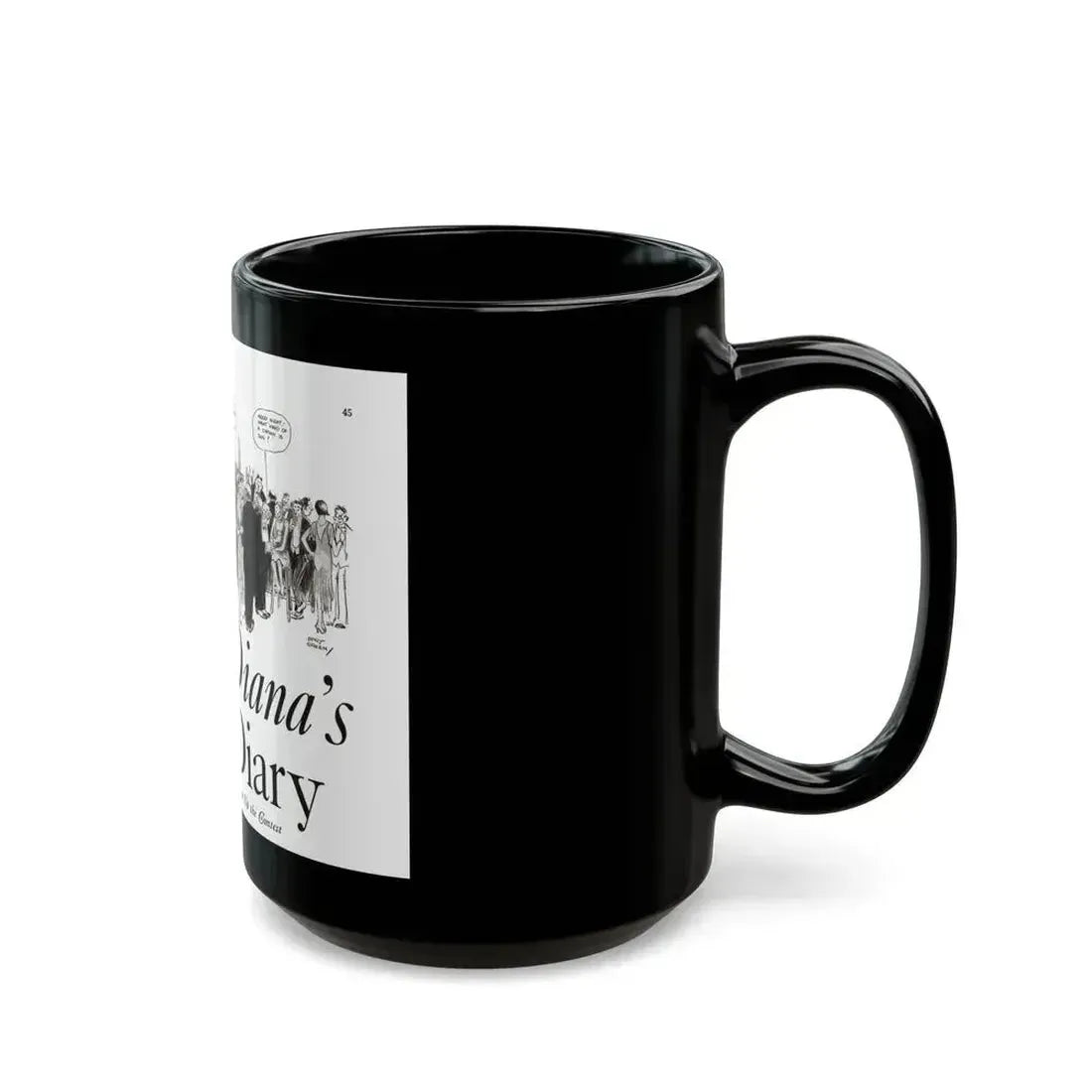 Diana's Diary, Liberty magazine, July 9, 1932 - Black Coffee Mug - Go Mug Yourself