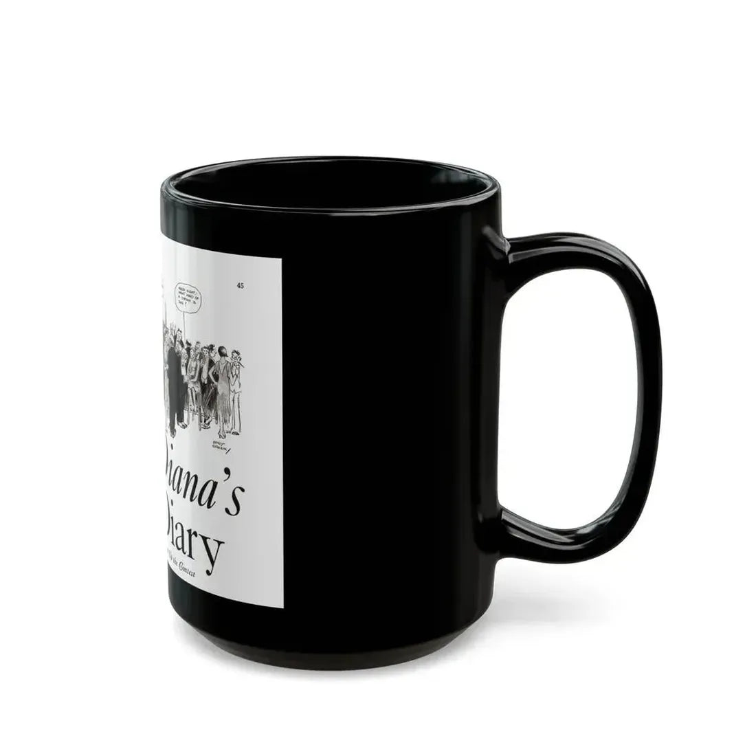 Diana's Diary, Liberty magazine, July 9, 1932 - Black Coffee Mug - Go Mug Yourself