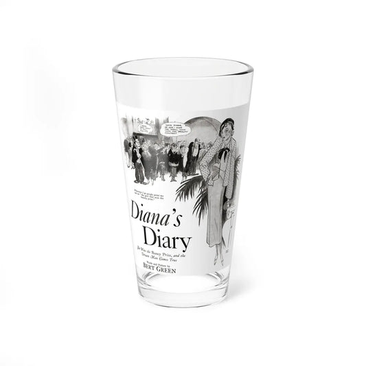 Diana's Diary, Liberty magazine, August 6, 1932 - Pint Glass 16oz-16oz-Go Mug Yourself