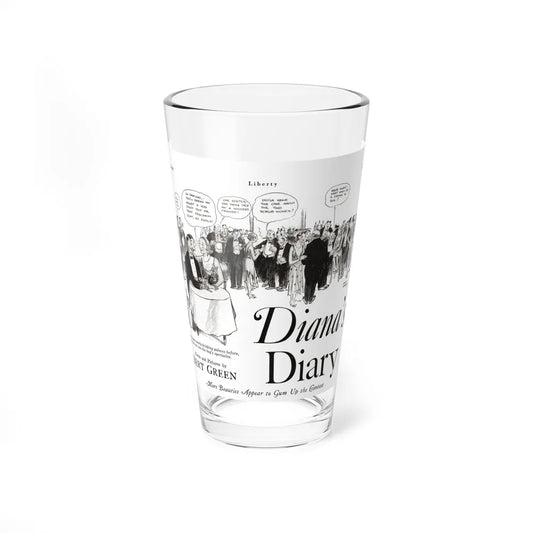 Diana's Diary, Liberty magazine, July 9, 1932 - Pint Glass 16oz-16oz-Go Mug Yourself