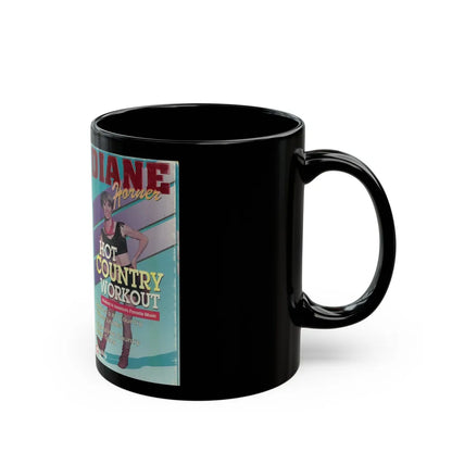 DIANE HORNER HOT COUNTRY WORKOUT (VHS COVER) - Black Coffee Mug-Go Mug Yourself