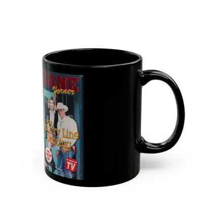 DIANE HORNER MORE COUNTRY LINE DANCING (VHS COVER) - Black Coffee Mug - Go Mug Yourself