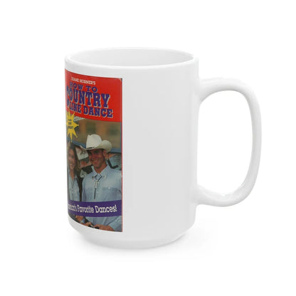 DIANE HORNERS HOW TO COUNTRY LINE DANCE (VHS COVER) - White Coffee Mug-Go Mug Yourself