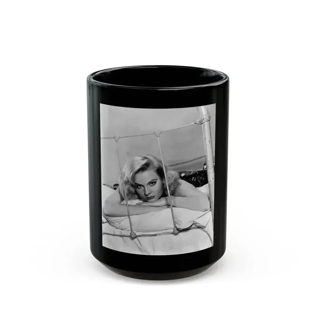 Diane McBain #02 (Vintage Female Icon) Black Coffee Mug 15oz - Go Mug Yourself